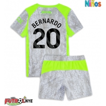 Camiseta Manchester City Bernardo Silva #20 Tercera Equipación para niños 2025-26 manga corta (+ pantalones cortos)